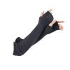 Facecozy Arm Warmer, Women Warm Cashmere Blend Long Fingerless Gloves for Men and Women Typing Gloves for Computer with Thumb Hole (Dark Gray, 16"/40.5cm) view 1