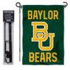 Baylor Bears Garden Flag with Pole Stand Holder view 2