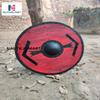 Medieval Bjorn Ironside Battleworn Viking Shield Handmade Wooden Replicated Blackened Hammered Boss view 2