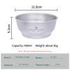 Boundless Voyage Titanium Dish Plate with Carry Mesh Bag - Outdoor Titanium Dishware and Utensils Mess Kit - Single-Walled Bowls for Camping and Backpacking - Ti15163BB view 2