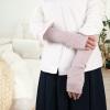 Facecozy Arm Warmer Women Warm Cashmere Blend Long Fingerless Gloves for Men and Women Typing Gloves for Computer with Thumb Hole (Mix Camel, 16"/40.5cm) view 4