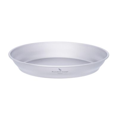 Boundless Voyage Titanium Dish Plate and Utensils Mess Kit with Carry Mesh Bag - Single-Walled Bowls for Camping and Backpacking