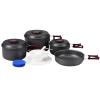 KingCamp Aluminum Camping Cookware Set Open Fire Cookware Backpacking Cooking Mess Kit Lightweight Camping Pans and Pots Kit Hiking Cooking Gear 15 PCS for 5-6 Person view 1