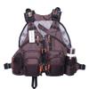 Raprance Fly Fishing Vest Backpack - Adjustable Lightweight and Quick-Dry, with 17 Pockets for Trout Bass Saltwater (Brown,FV01) view 3