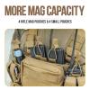 VISMIX Tactical Chest Rig, Adjustable&Detachable Molle Chest Rigs with Mag Pouch (Coyote Brown) view 2
