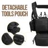 VISMIX Tactical Chest Rig, Adjustable & Detachable Chest Rig Molle Military Chest Bag Pack with Magazine Pouch for Men Hunting Shooting view 4