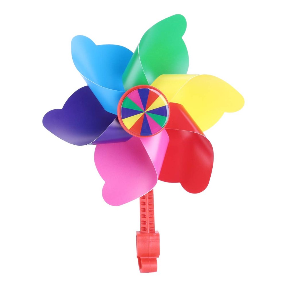 BESPORTBLE Bike Handlebar Pinwheel Children Windmill Tricycle Windmill Bike Spinning Pinwheel Decoration for Kid Scooter Cycling Accessories Red Long Pole
