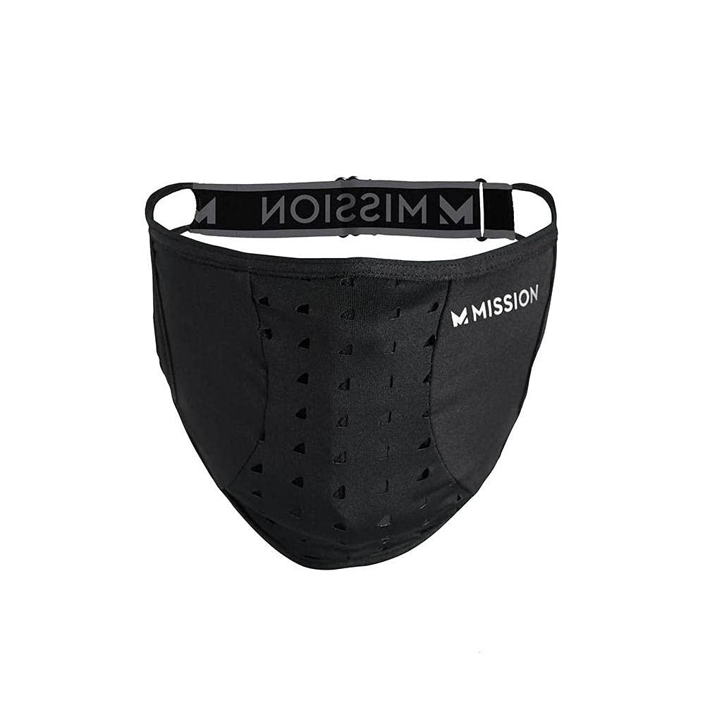 MISSION Allstar Marketing Group All Season Adjustable Sport Mask BlackGray 1 pc. - Case of: 1, 109478