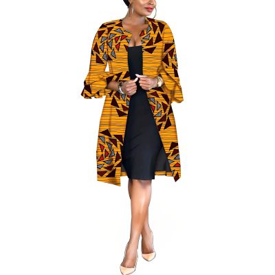 African Women Coat Ankara Print Long Jacket Tops Wax Dashiki Clothes 649 5X