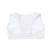 dPois Kids Girls' Workout Sleeveless U Neck Criss-Cross Front Crop Tops Vest Gymnastics Dance Sports Bra White 6 view 4