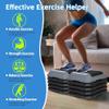 Smartxchoices 16 Inch Adjustable Aerobic Stepper Exercise Workout Step Platform Bench with 4 Risers 4"-6''-8''-10''-12'' Height for Home Gym Fitness Training High Step Aerobics Platform view 3