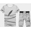 xzbailisha Men's Loose Round neck T-Shirts & Shorts 2 Piece Outfits Solid Color Short Sleeve Tracksuit view 2