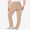Woman Within Plus Size Knit Pull-On Elastic-Waist Pants - 42 W, New Khaki view 2