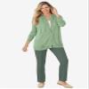 Woman Within Plus Size Knit Pull-On Elastic-Waist Pants - 42 W, New Khaki view 4