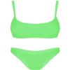 Hansber Womens 2Pcs Swimsuits Bikini Set Push up Padded Bra Tops with Briefs Thong Bathing Suits Swimwear Fluorescent Green Small view 4