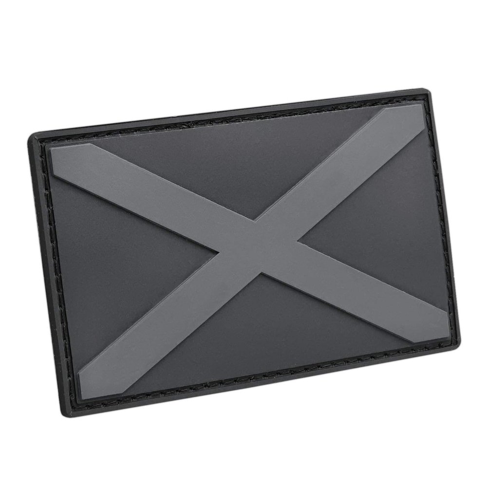 Alabama State Flag PVC Patch [Blackout Subdued] Rubber Patches for Clothes Morale Tactical Patch Hook and Loop for Hats and Backpacks