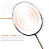 Li-Ning Air Force 80 Lite Carbon Fiber Unstrung Badminton Racket with Full Cover (Weight: 80 gm, Black/White) view 4