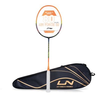 Li-Ning Air Force 80 Lite Carbon Fibre Unstrung Badminton Racket With Free Full Cover, Multicolor