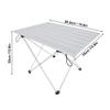 Haofy Portable Camping Table Outdoor Folding Table with Aluminum Table Top and Storage Bag, Small Side Table for Picnic, BBQ, Camp, Beach Cooking(Small) view 3