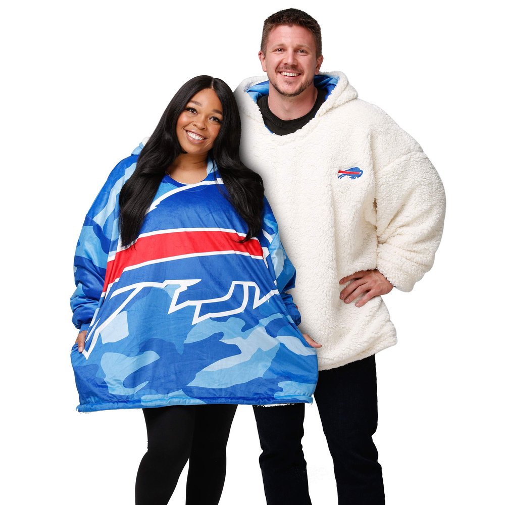 FOCO Buffalo Bills NFL Reversible Team Color Camo Hoodeez