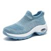 Women's Walking Shoes Sock Sneakers - Breathable Mesh Slip On Lady Girls Work Nursing Easy Shoes Platform Loafers Light Blue 8 view 1