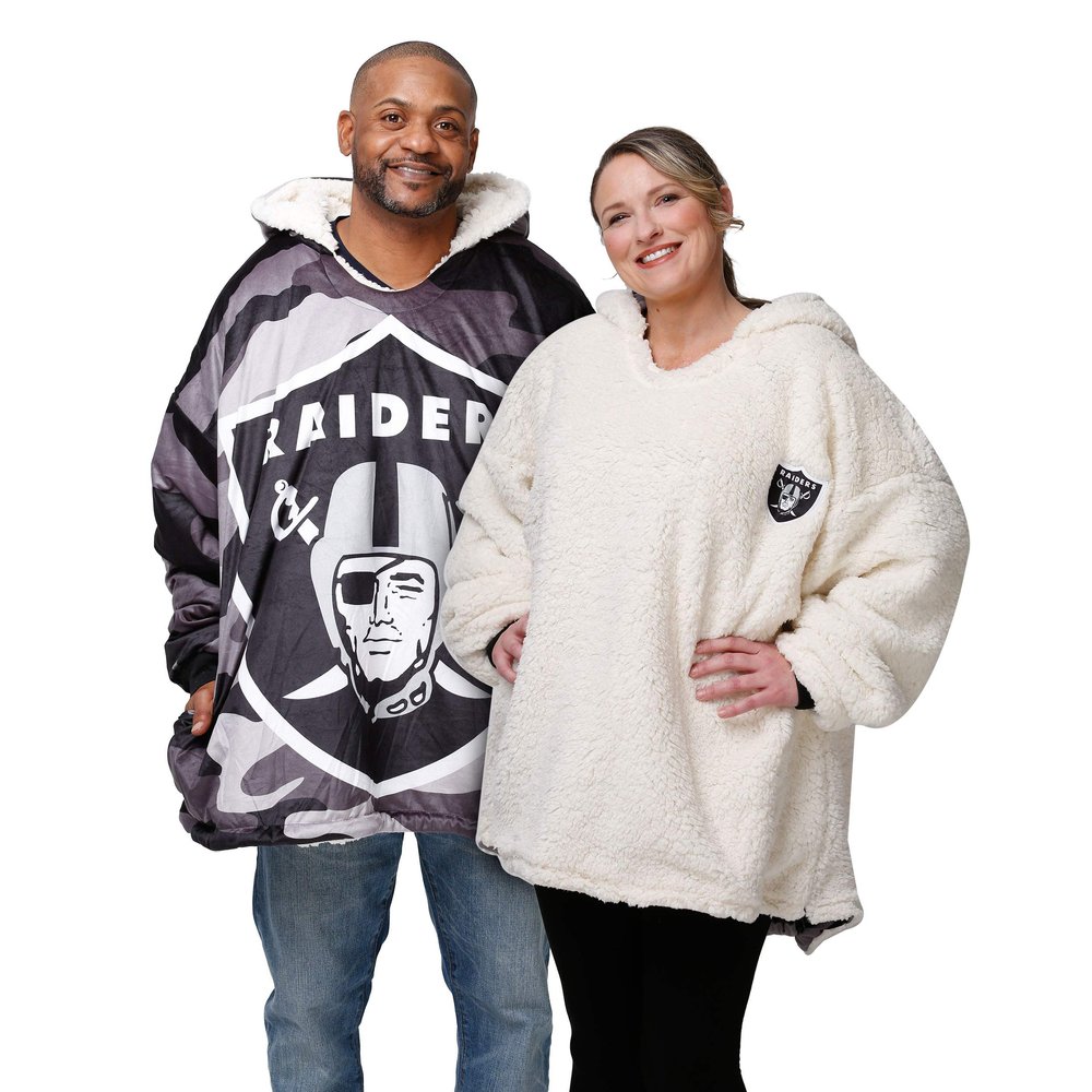 FOCO Las Vegas Raiders NFL Reversible Team Color Camo Hoodeez