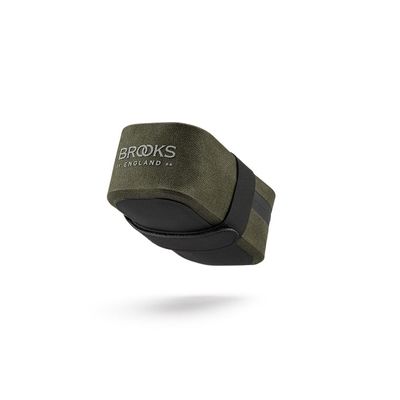 Brooks England Scape Saddle Pocket Bag, Cycling and Gravel Bag, Mud Green, One Size