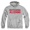 Rutgers University Official Alumn Unisex Adult Pull-Over Hoodie, Athletic Heather, 3X-Large view 1