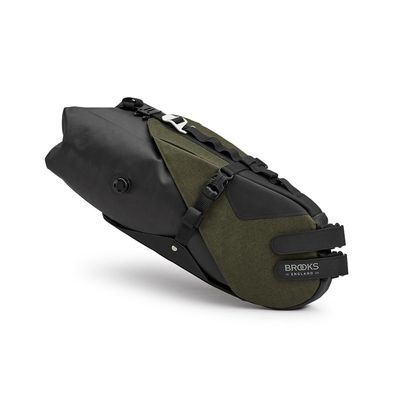 Brooks England Scape Seat Bag, Cycling and Gravel Bag, Mud Green, One Size