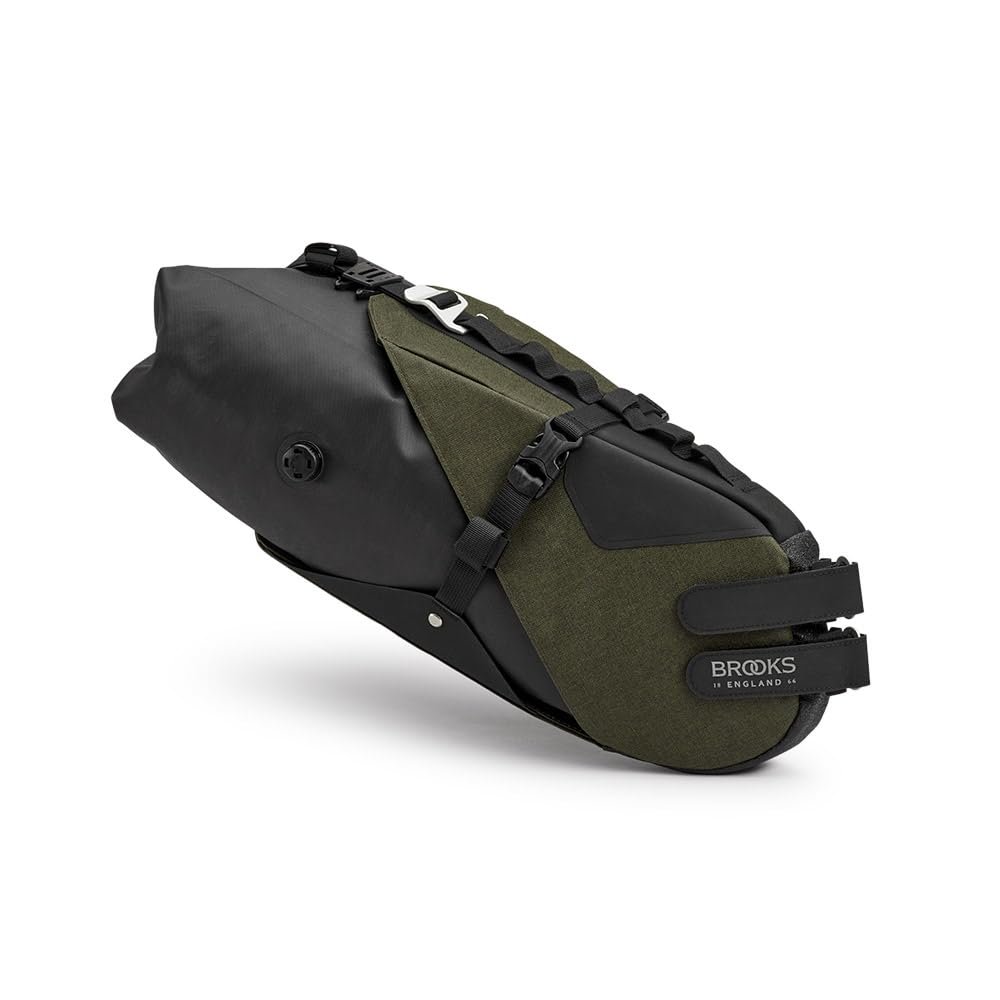 Brooks England Scape Seat Bag, Cycling and Gravel Bag, Mud Green, One Size