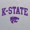 AH03 - Kansas State Wildcats Arch Logo Hoodie - Large - Sport Grey view 3