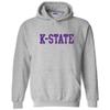 AH01 - Kansas State Wildcats Basic Block Hoodie - Medium - Sport Grey view 1