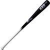BAMBOOBAT by Pinnacle Sports Equipment INC. Adult Quadcore Bamboo Baseball Bat with Cupped End, White Handle/Black Barrel, 33" view 1