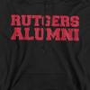 Rutgers University Official Alumn Unisex Adult Pull-Over Hoodie, Black, 3X-Large view 2