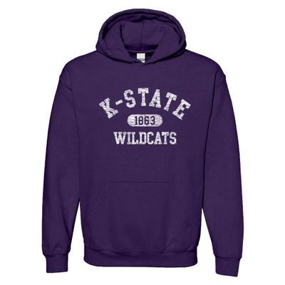 AH20 - Kansas State Wildcats Athletic Arch Hoodie - X-Large - Purple
