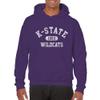 AH20 - Kansas State Wildcats Athletic Arch Hoodie - X-Large - Purple view 2