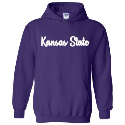 AH1240 - Kansas State Wildcats Basic Script Hoodie - 2X-Large - Purple