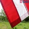 4x6' Arkansas & 4x6' United States Flag Bundle - Durable All Weather Nylon & Reinforced Fly End Stitching - Made in The USA view 4
