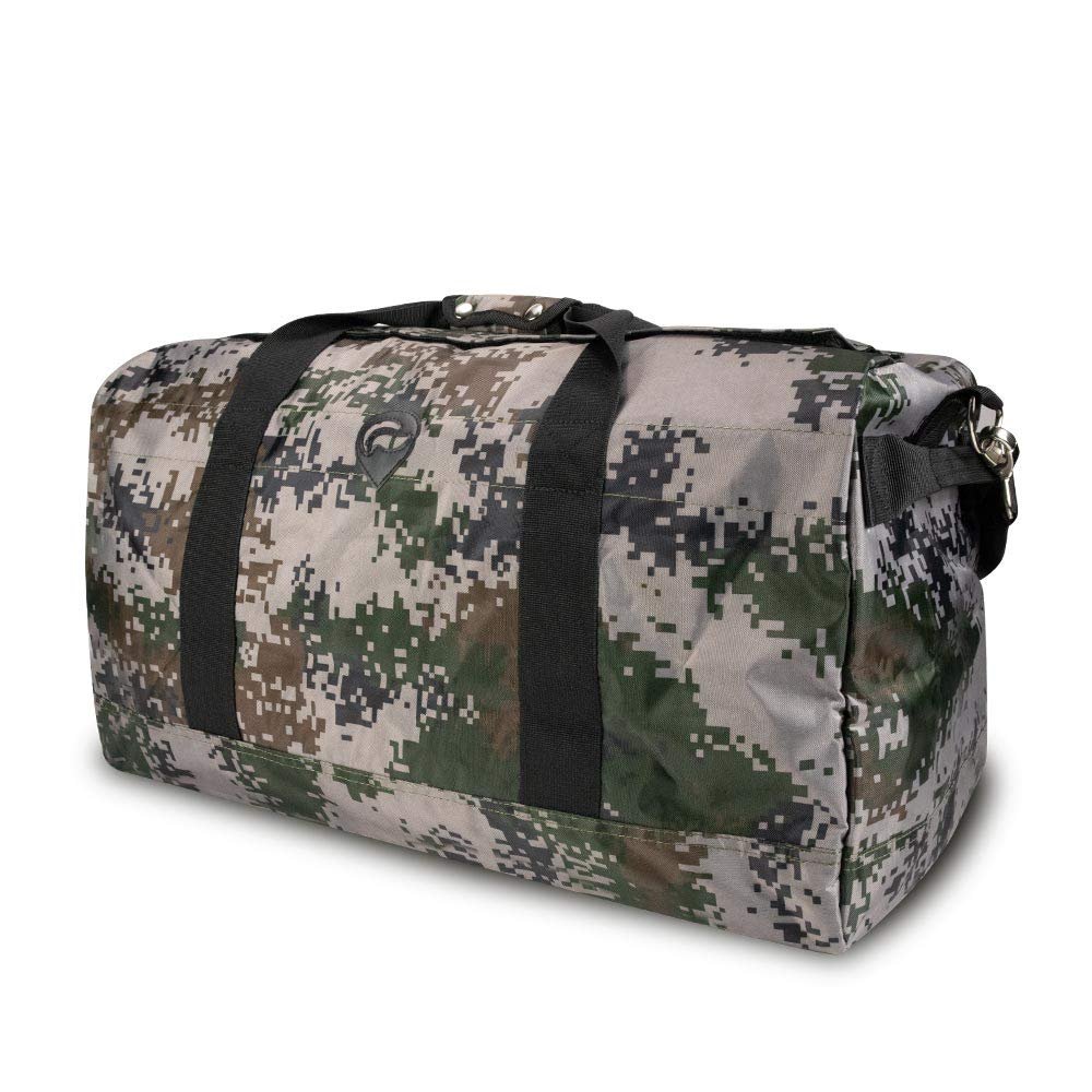 Skunk Medium Midnight Duffel - Smell Proof - Water Proof - Hydroponics (Green Pixel Camo)