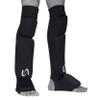 Ultimate - Cloth Shin Instep with Built-in Knee Pad - Karate MMA Boxing Muay Thai Training (Black, Large-XLarge) view 1