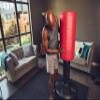 Century Punching Bag, The Original Wavemaster | 28" Striking Surface | Red Training Bag, Freestanding Boxing Bag with Base Stand for Martial Arts, MMA, Training Kickboxing view 3