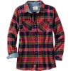 Legendary Whitetails Womens Long Sleeve Plaid Button Up 100% Cotton Flannel Shirt, Holly Berry, XS view 1