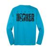 Dirty Hooker Fishing Gear Long Sleeve Fishing Shirt for Men Classic Logo - Uv Protection Long Sleeve Shirt Men - Long Sleeve Swim Shirt for Men - Quick Dri Fit Shirt for Men Atomic Blue view 3