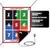 PowerNet Numbered Pitching Pad for Pitching Net, Softball Baseball Strike Zone Target Training, Travel Baseball Training Equipment (Pad Only) view 1