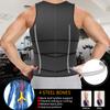 MISS MOLY Sauna Waist Trainer Vest for Men Sweat Vest with Double Belt Workout Neoprene Body Shaper Tank Top,Gray XL view 2