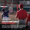 PowerNet Numbered Pitching Pad for Pitching Net, Softball & Baseball Strike Zone Target Training, Travel Baseball Training Equipment (Pad + 7x7 FT Net) view 4