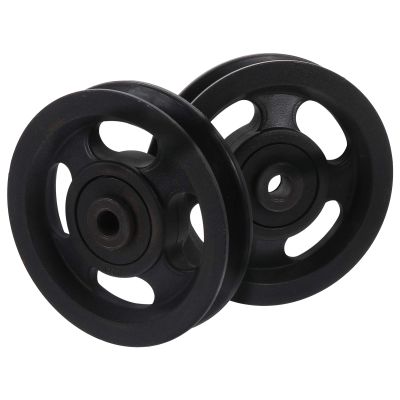 BESPORTBLE 2pcs Bearing Pulley Wheel Cable Machine Wheel Gym Equipment Part Pulley Cable Machine Attachment for Muscle Training Arm Strength Training Diameter 100mm Width 25mm