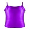 Jowowha Kids Girls Shiny Metallic Camisole Ballet Dance Tank Tops Summer Lightweight Gymnastic Performance Dance Top Clubwear Purple 6 view 1