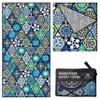 Elite Trend Quick Dry Towel Extra Large 78x35 Inch - Microfiber Beach Towel - Perfect for Beach, Travel, Swimming, Pool, Yoga, Hiking, Camping - Lightweight, Fast Drying, Compact for Adults (Artsy) view 1