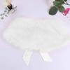 Yartina Little Girls Faux Fur Bolero Shrug Flower Girls Wedding Shoulder Cape Princess Party Dress Shawl Wrap White One_Size view 4